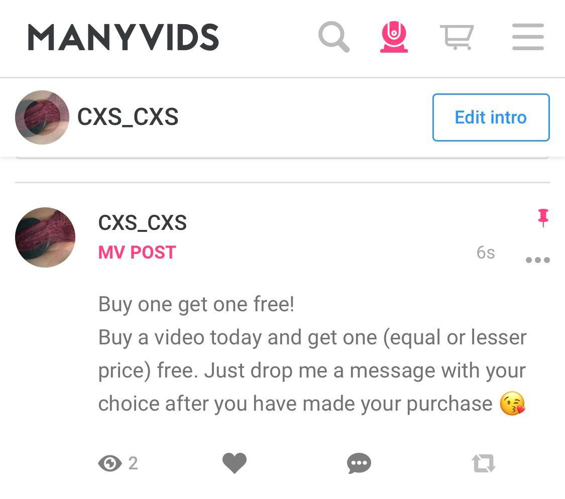 Buy one get one free! Buy a video, choose another and drop me a message. Simple!