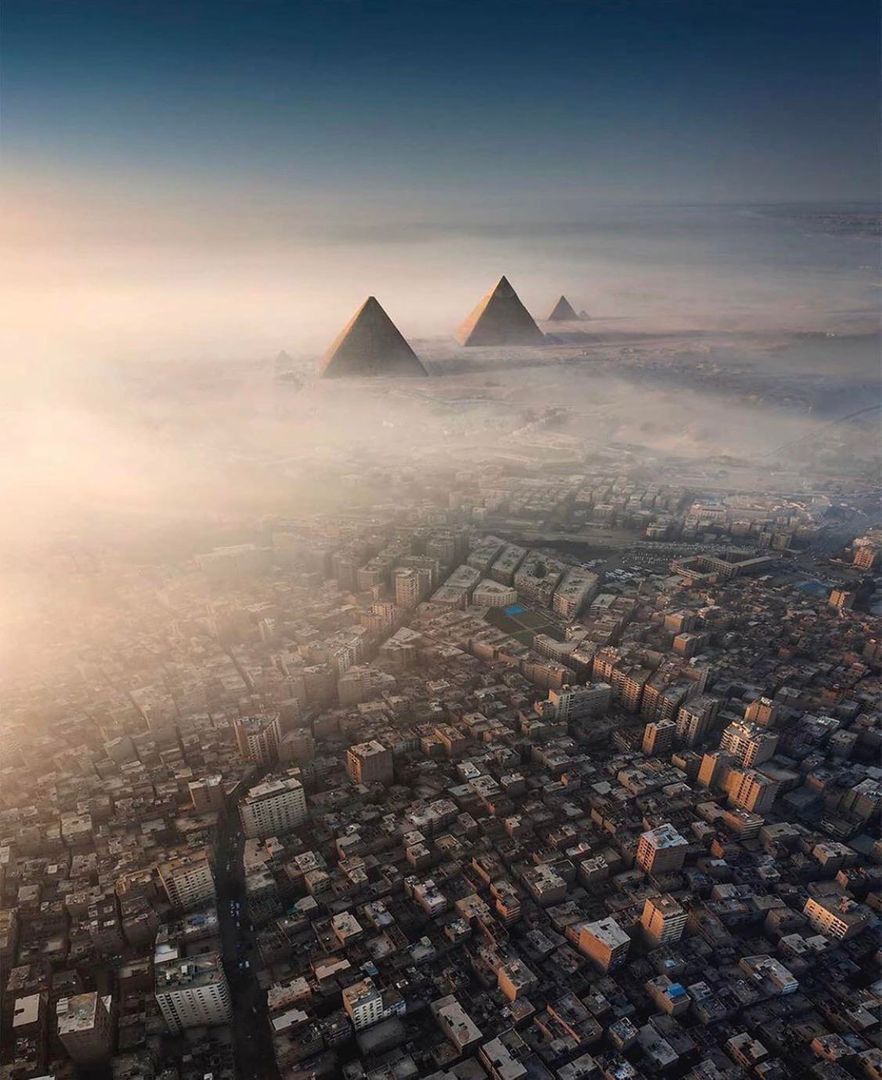 Cairo, Egypt from above