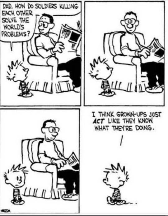 Calvin woke af