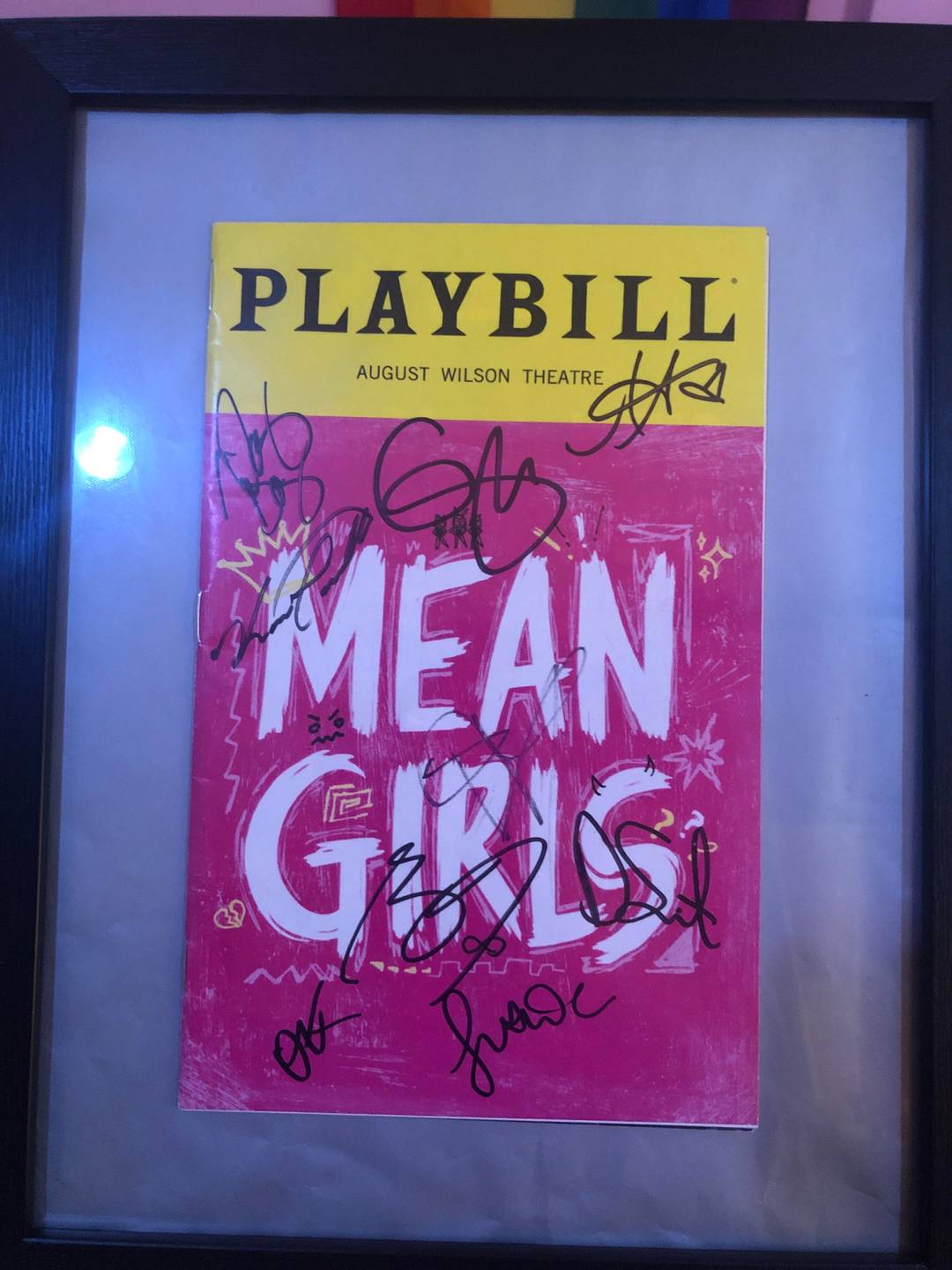 Can you recognize the cast member signatures?