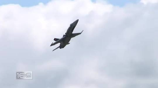 Captain Brian Bews bails at the last moment after a stuck piston causes his CF-18 Hornet to crash