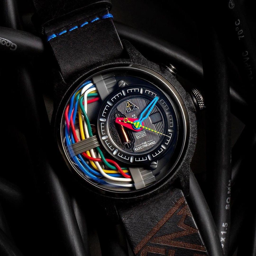 Capturing the color of The Electricianz watches today 