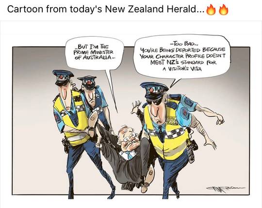 Cartoon from today's NZ Herald 😂😂