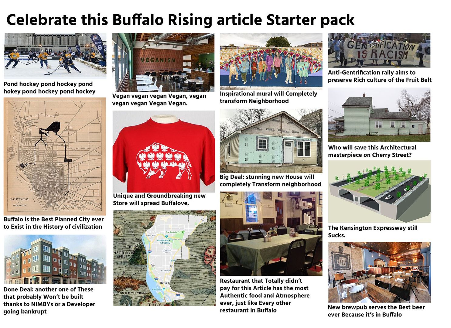Celebrate this authentic Buffalo Rising article starter pack!