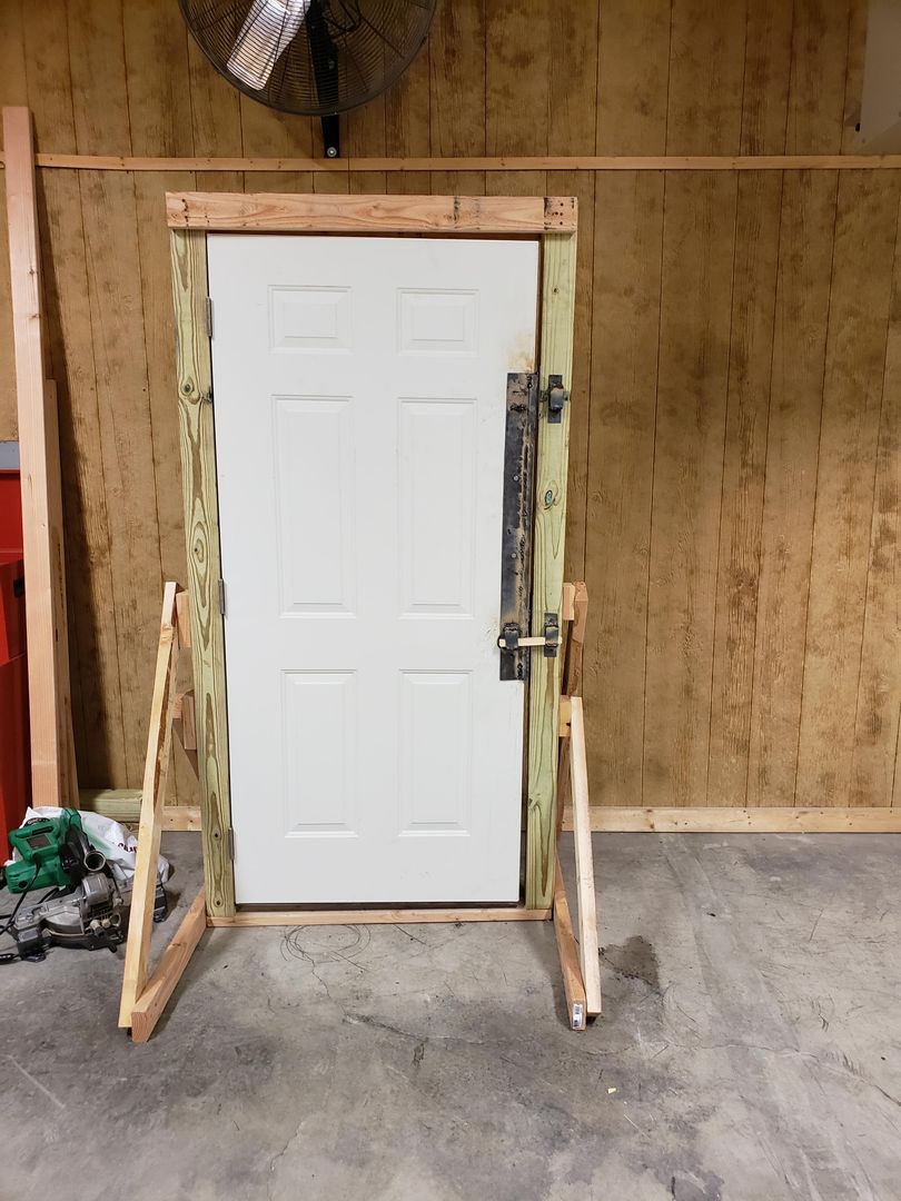 Cheaply built forcible entry prop.
