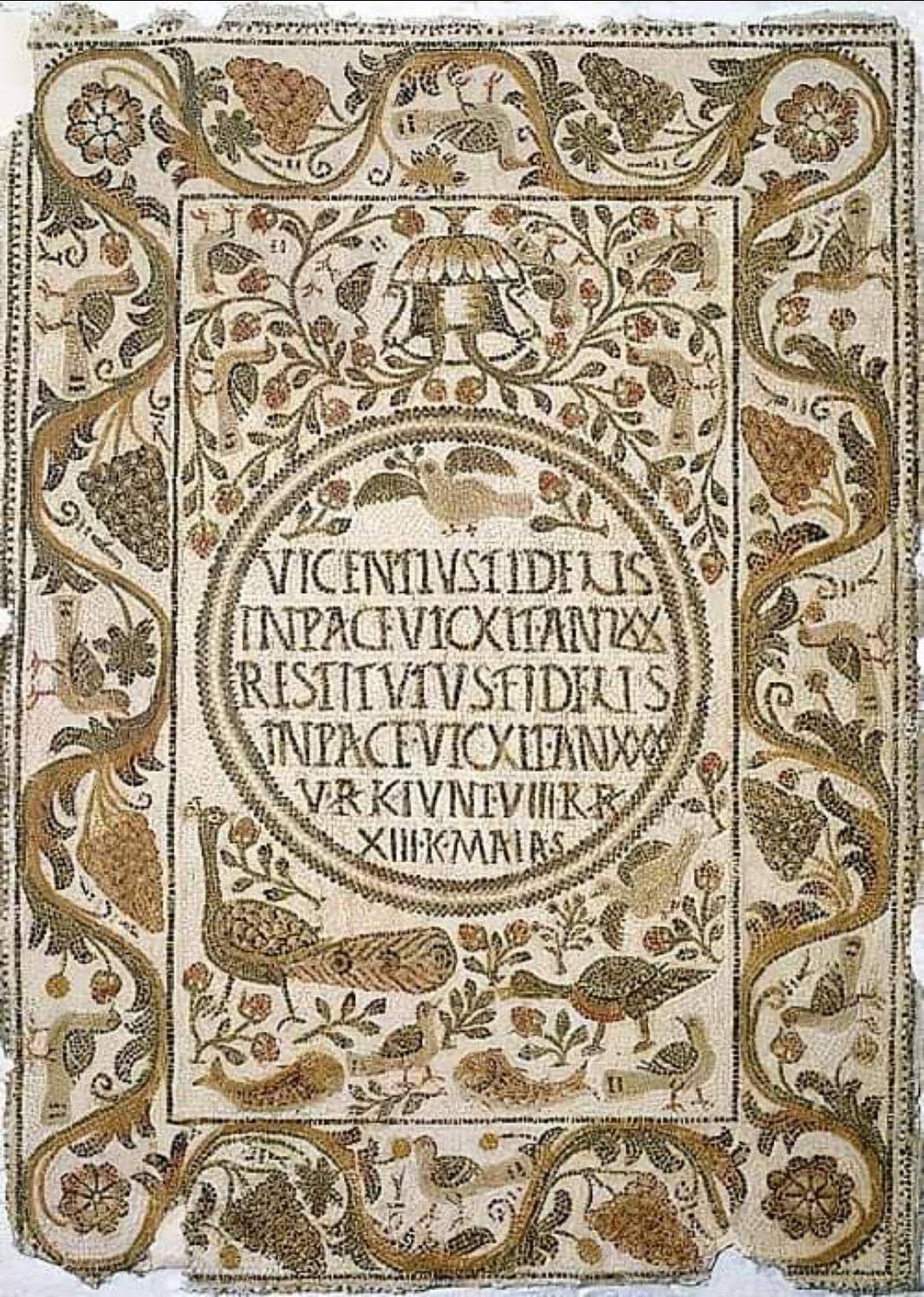 Christian funerary inscription, 4/5 cent., North Africa | Scrolller