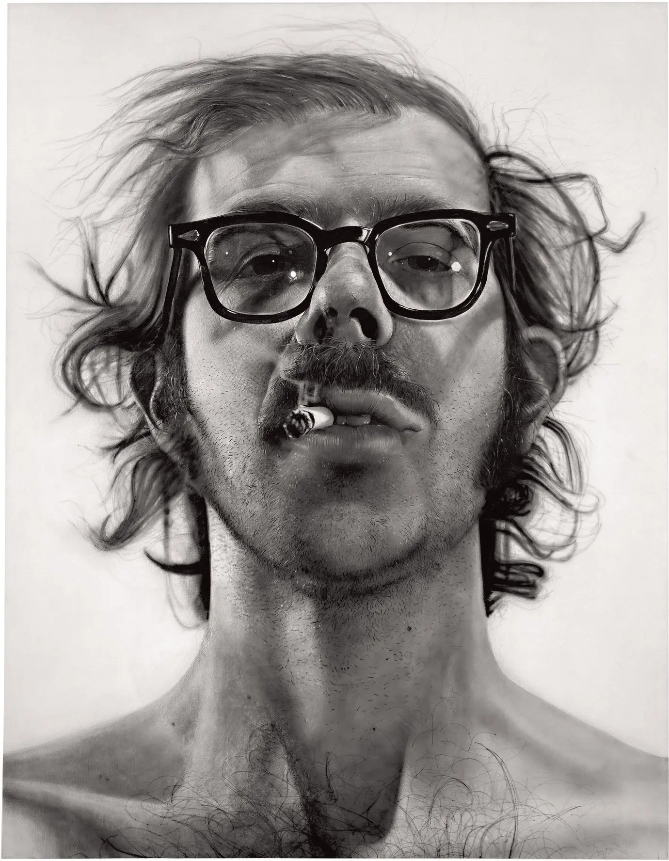 Chuck Close - Big Self Portrait (1967-1968) | Scrolller