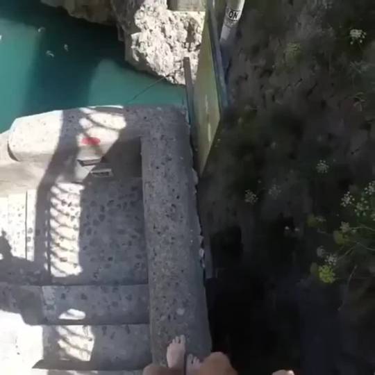 Cliff jumping