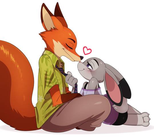 "Come here and let me kiss you, you silly fox".