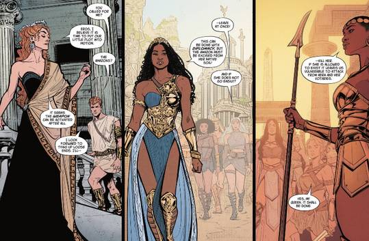[Comic Excerpt] Well, a lot of people have plans for Yara (Wonder Girl #1).
