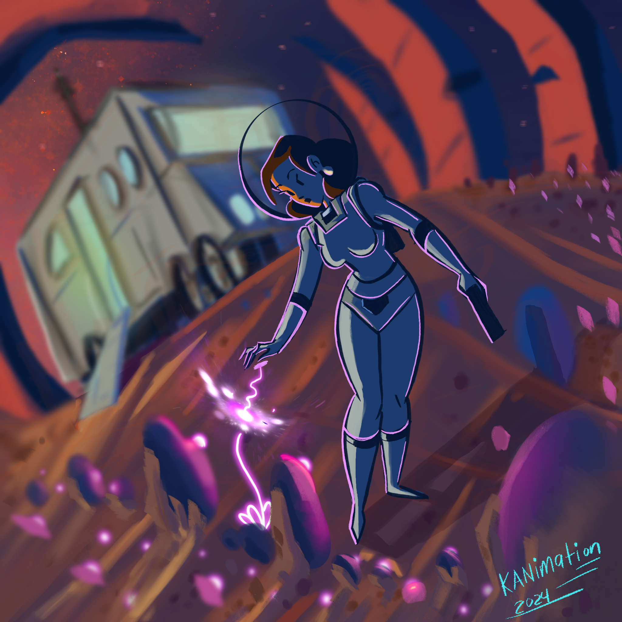 Vibin out in Procreate last night