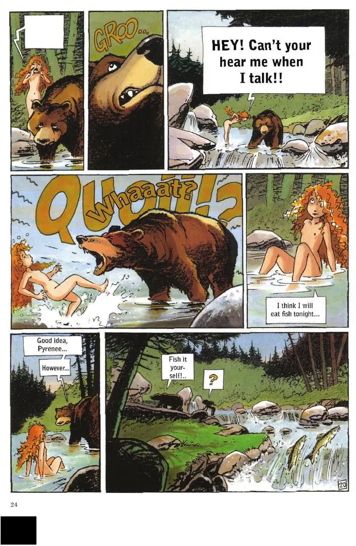 Read Pyrenee Comic Cool Nude-Positive French Comic about Feral Child and Bear: Pyrénée ...