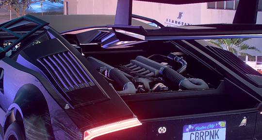 Countach Engine bay