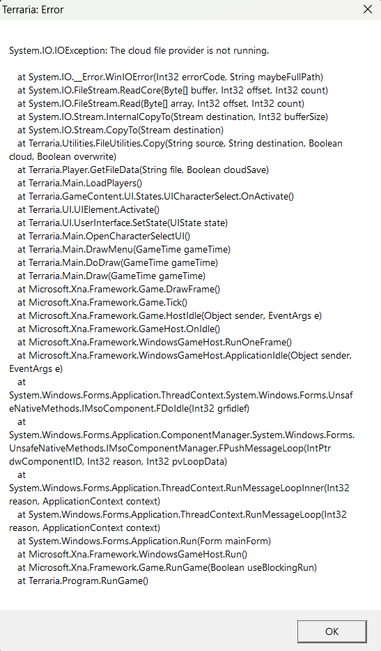 Crashing When Pressing Single Player.