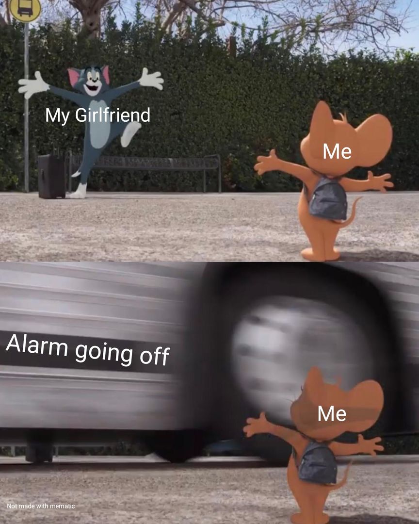 Cries in corner.