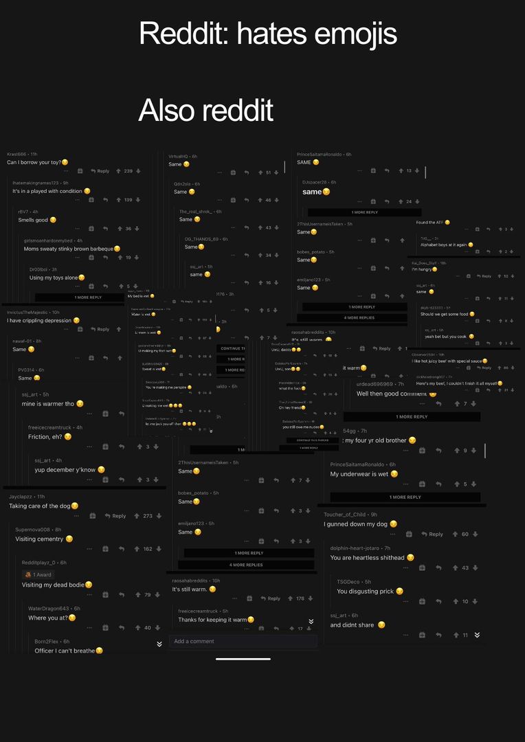 Cringy reddit meme here