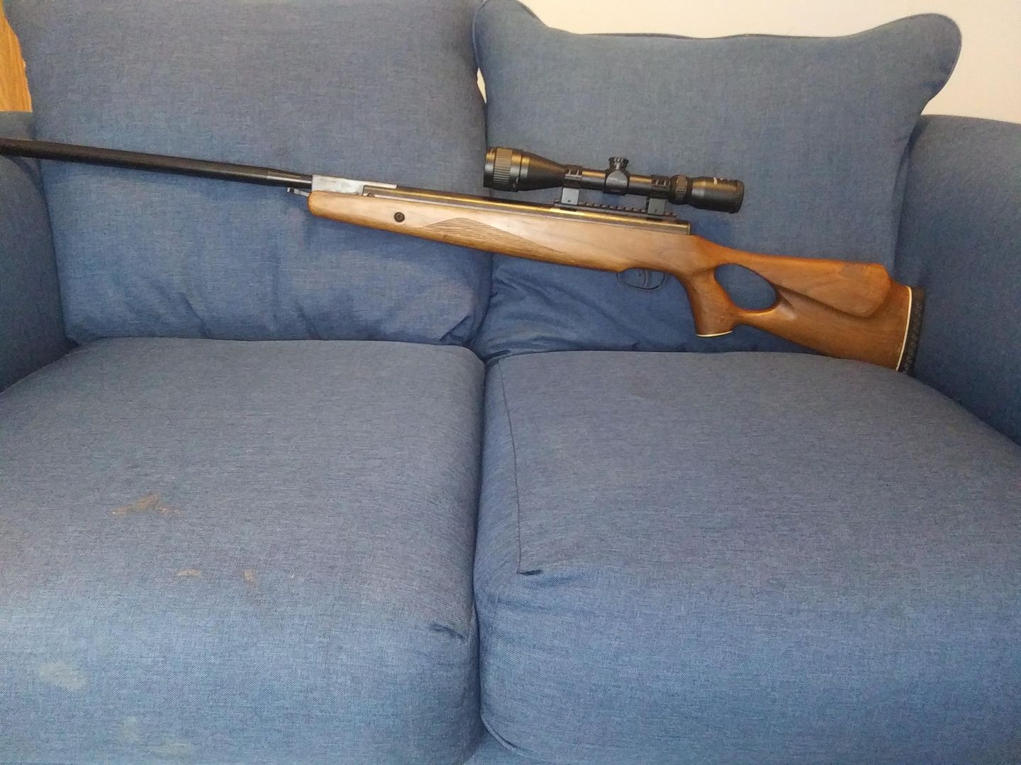 Crosman Benjamin Trail NP XL 1500 .177 Caliber Nitro Piston Air Rifle with Hardwood Stock Includes 3-9 X 40mm Scope