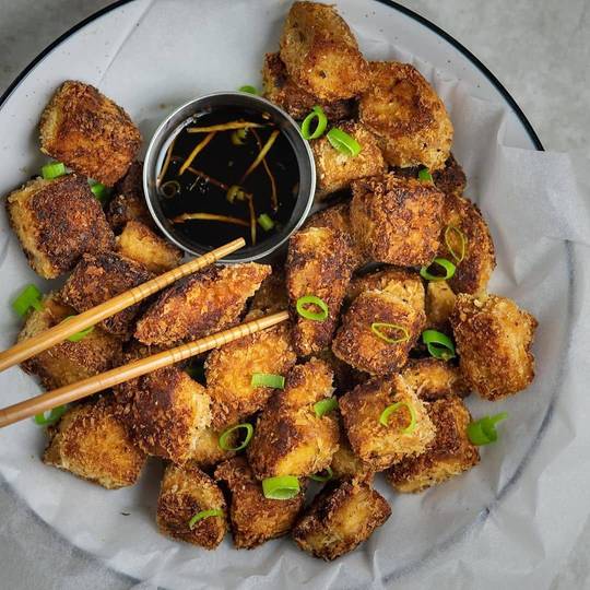 Crunchy Tofu Popcorn