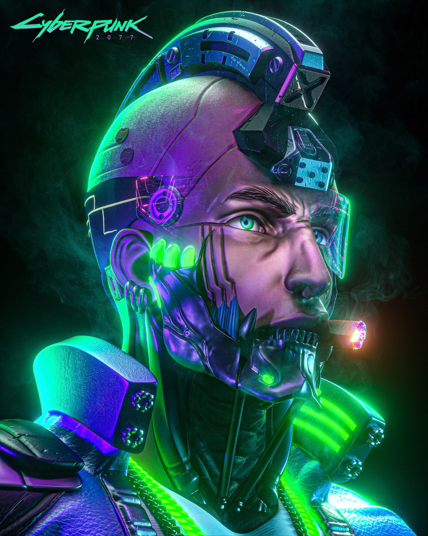 Cyberpunk 2077 - Fan art - FXIV by Fenton XIV
