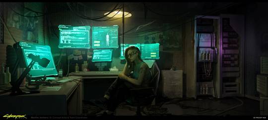 Cyberpunk 2077 Judy Alvarez Apartment Concept Art by CDPR Artist Marthe Jonkers