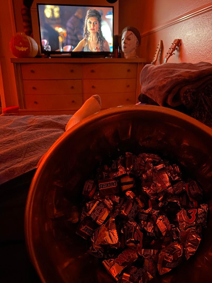 Damn trick r treaters left me with all this candy