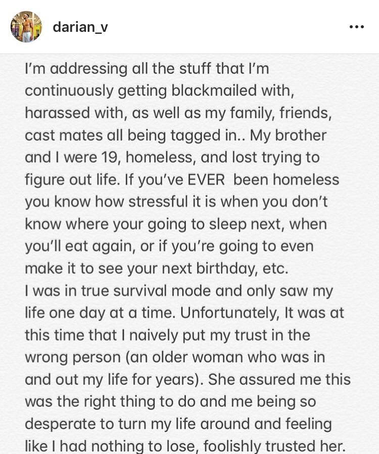 Darian addresses the alleged gay sextape. | Scrolller