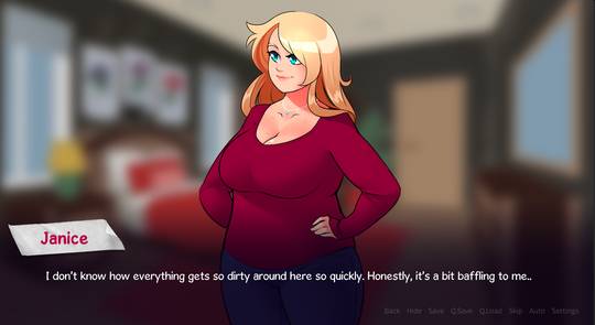 Day 25: New Janice Pose &amp; Default VN Layout [Life in Woodchester]