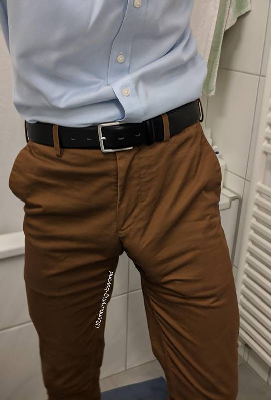 Decided to go to work commando