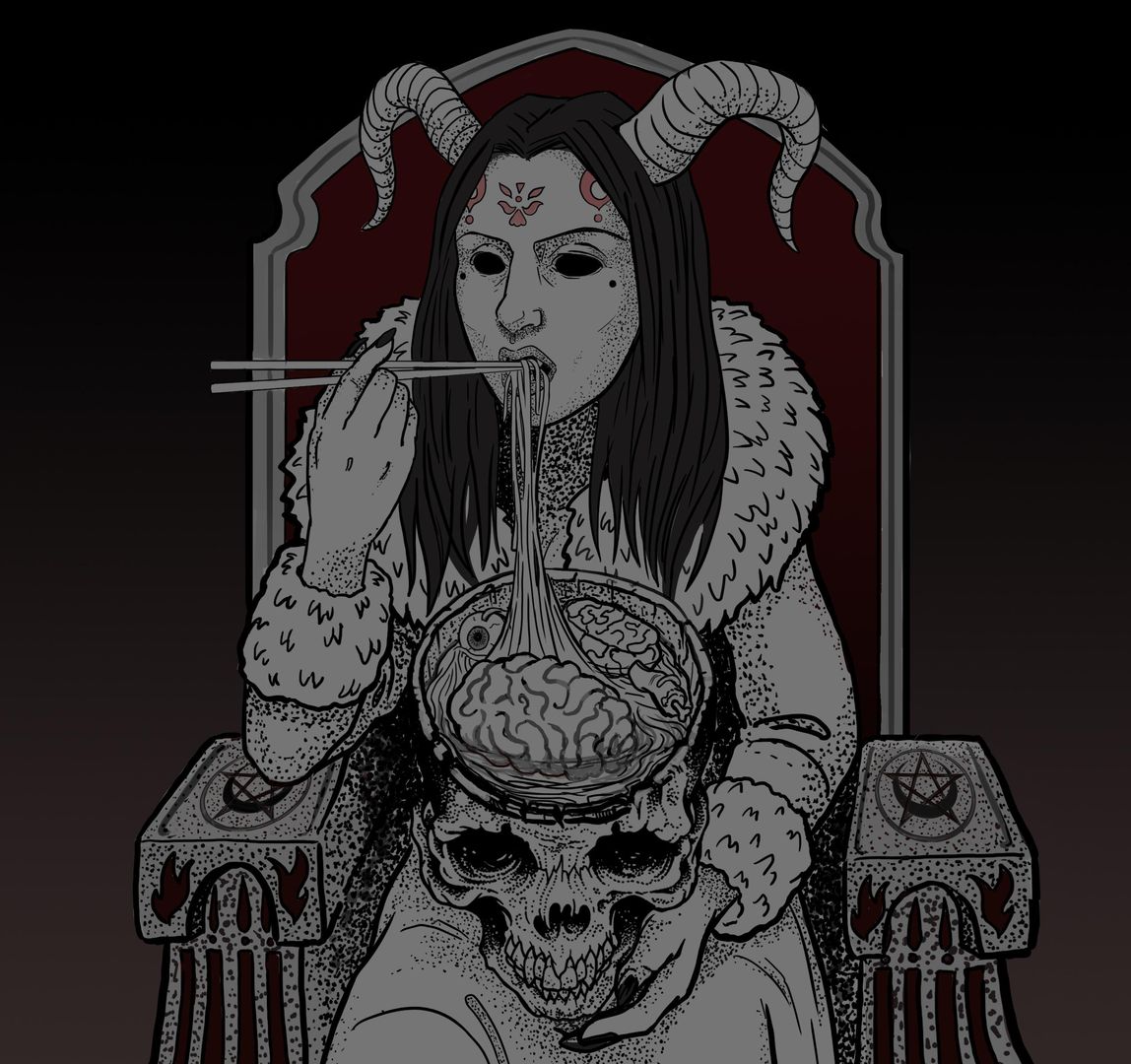 Demonic Skull Ramen Soup