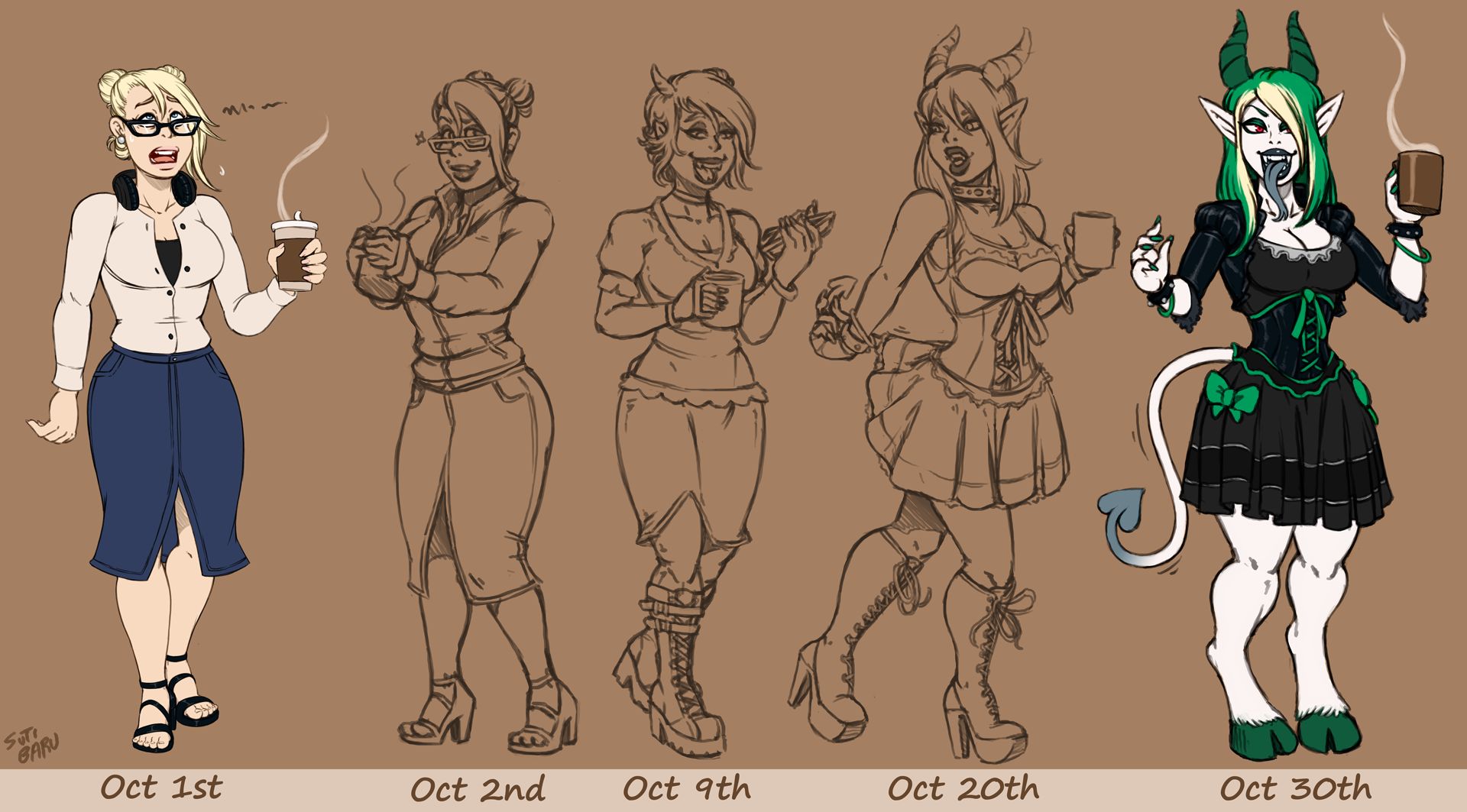 Devil Spiced [F Human → F Devil/Demon][Timeline] by Sutibaru | Scrolller