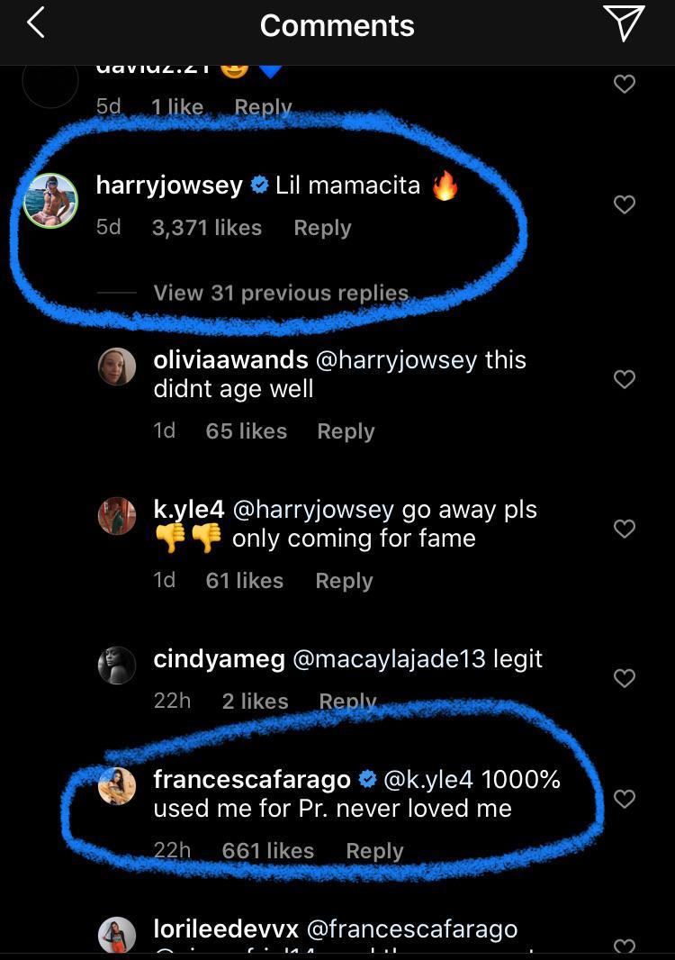 Did Harry never love Francesca?