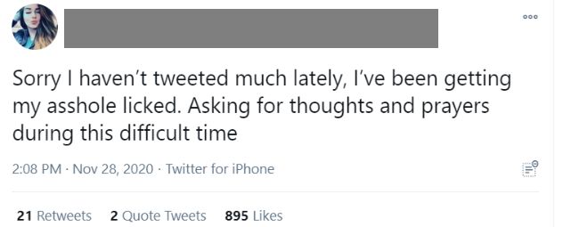Difficult times for this girl.