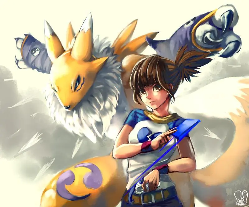Digimon Tamers : Ruki and Renamon [Art by Sa-Du] | Scrolller