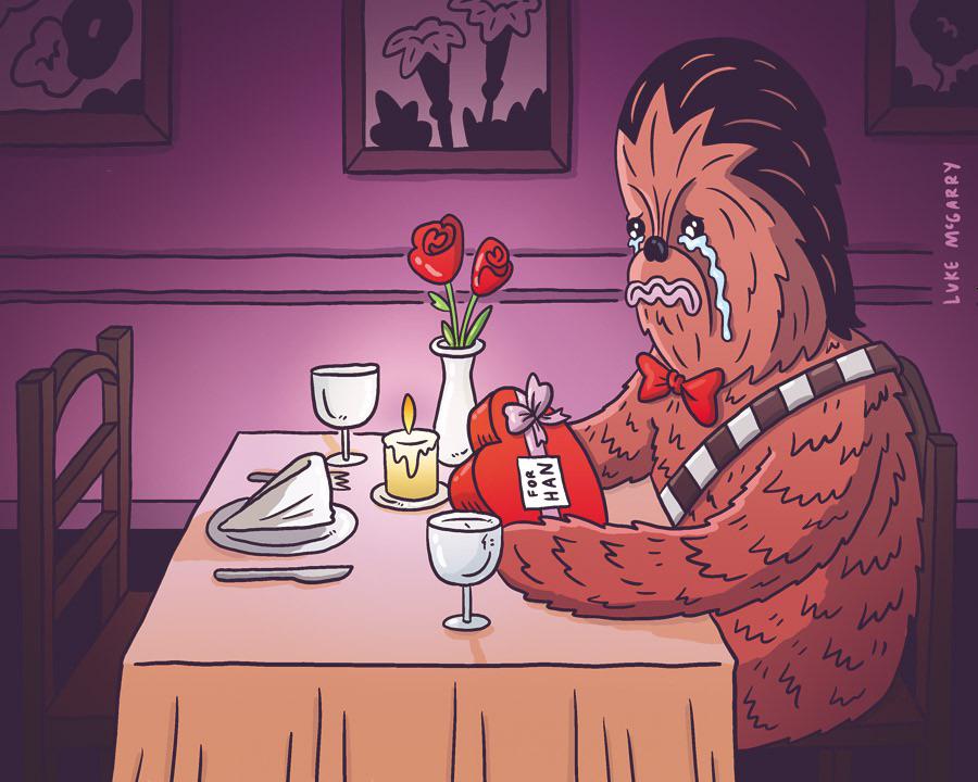 Do you ever feel bad for Chewie because most of his friends died?