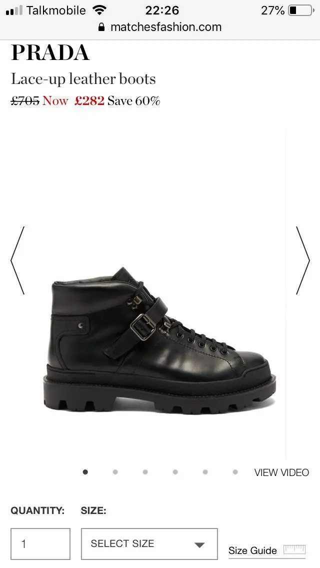 Does anyone know if there’s another name for these boots? They sold out on this website and the name “prada lace up leather boots” is pretty broad, anyone have their official name/ another site with them on sale? Any help appreciated