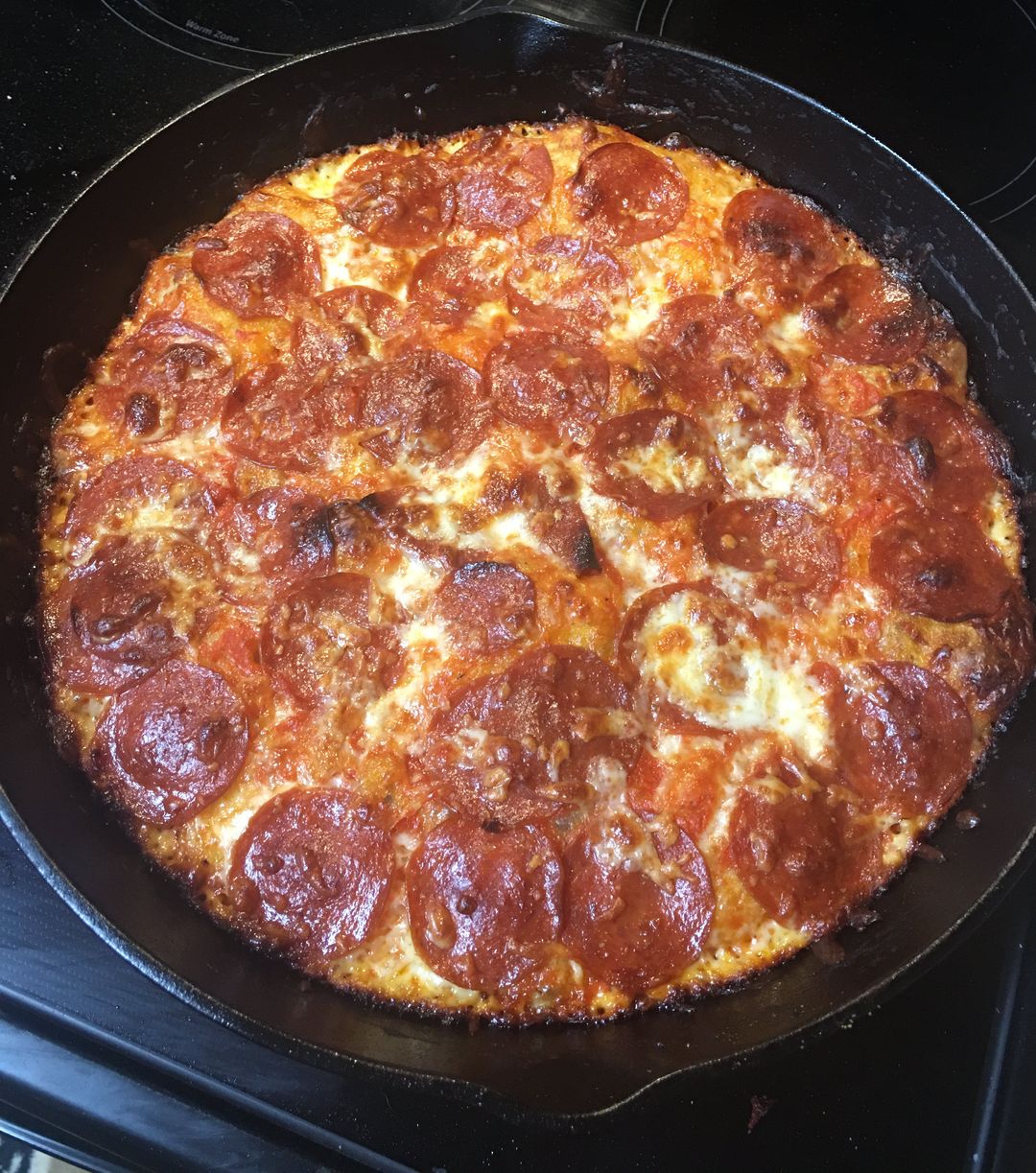 Does pizza count? Homemade pan pizza.