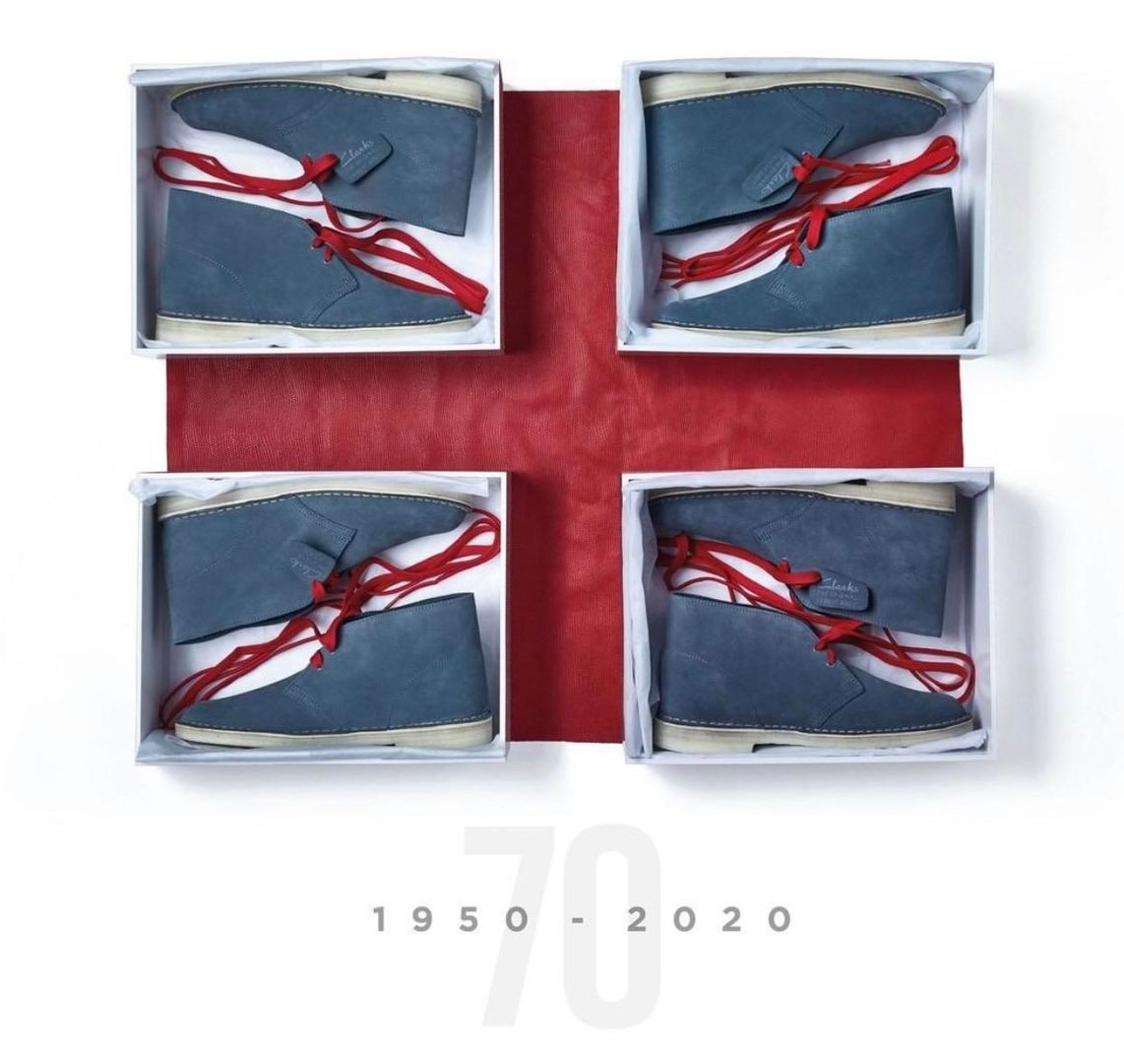 This ad for the British shoe maker Clarks.