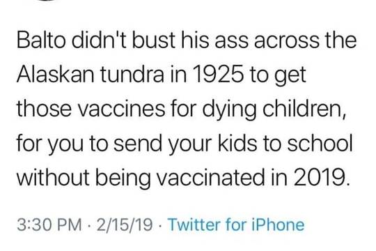 Don't let Balto down.