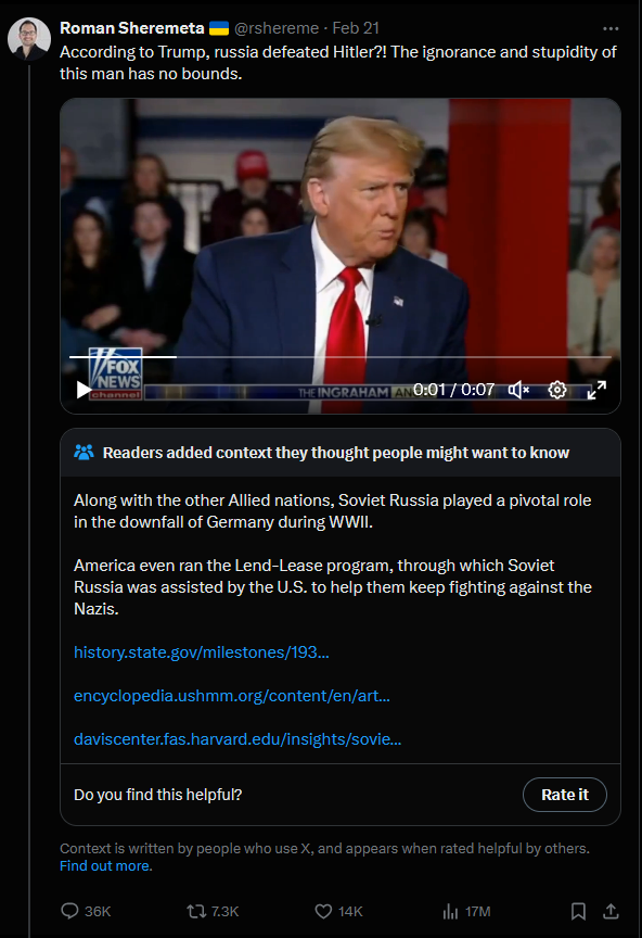 Don't make me side with Trump, please.