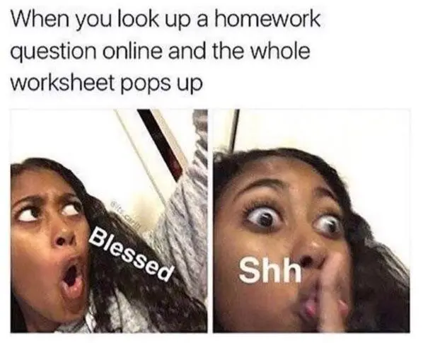 Don't tell my teacher shhhhh