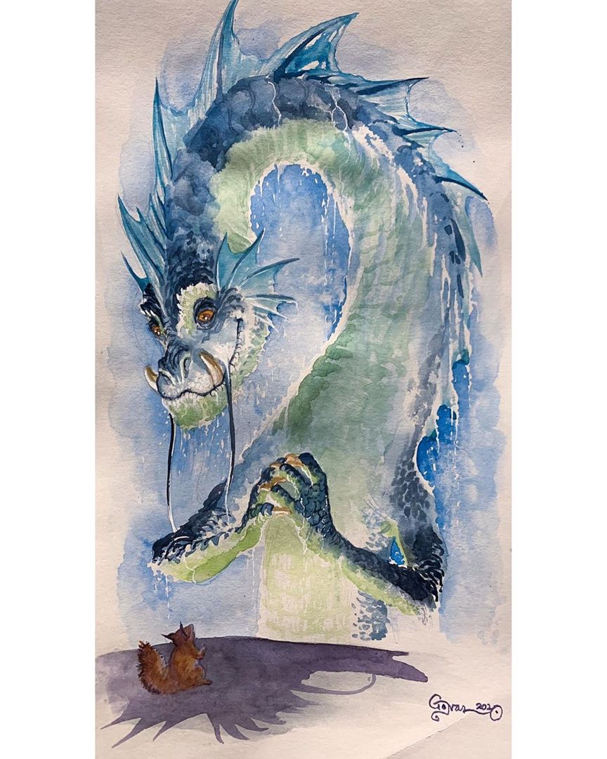 Dragon and Squirrel by Daniel Govar