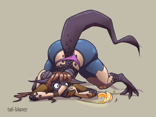 Dragon Girl TF (F Human -&gt; F Dragoness Mid-TF) by Tail-Blazer