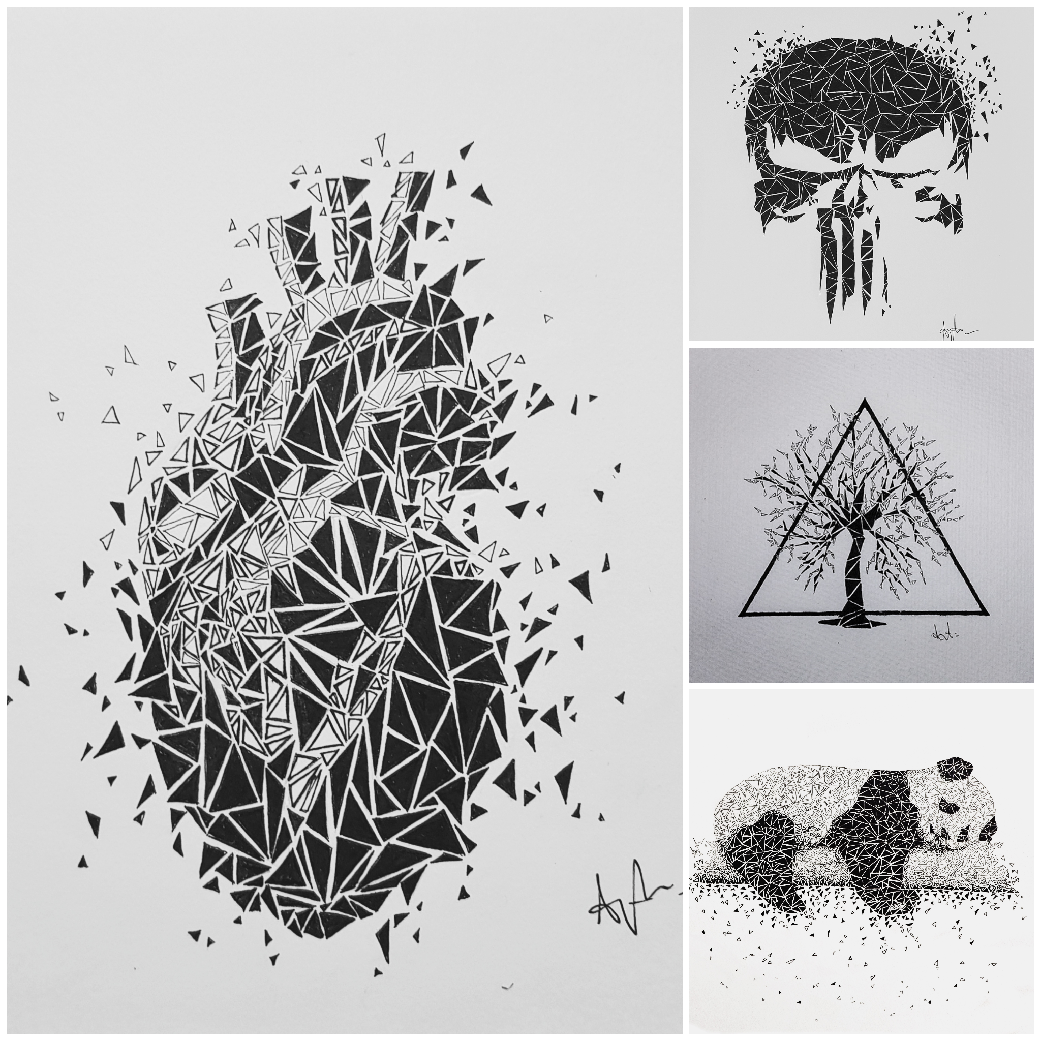 Drawing objects with a triangle technique | Scrolller