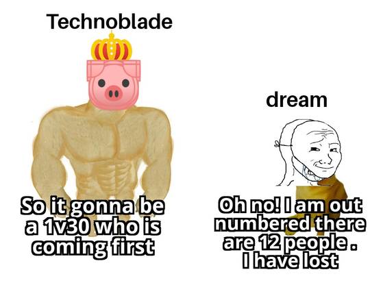 Dream is crying behind his mask