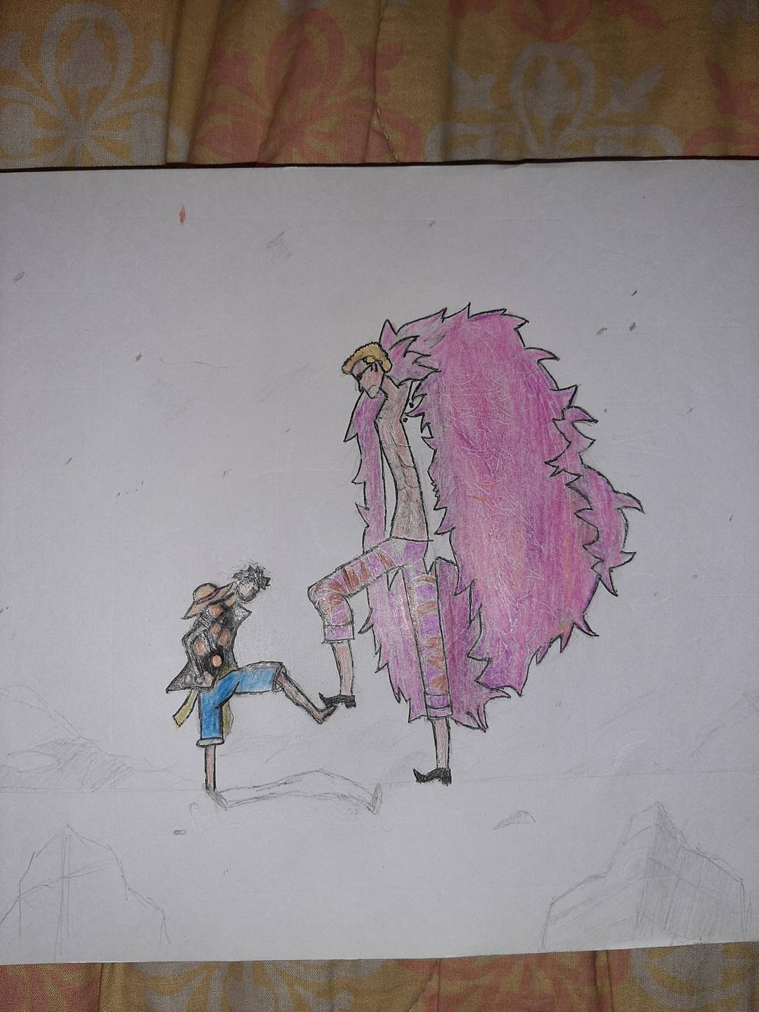 Drew this iconic scene from dressrosa.