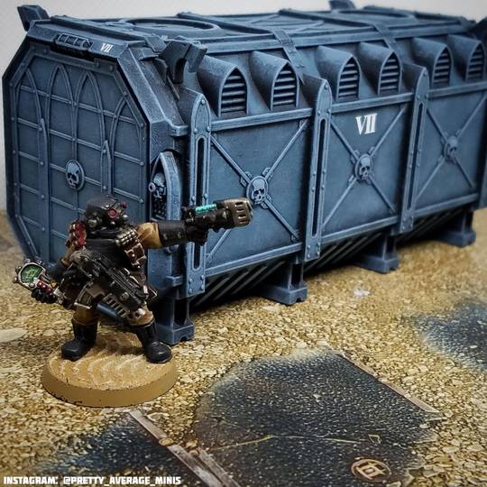 Drybrushing has really changed my perception on completing terrain from getting paint on every nook and cranny to presenting an atmosphere. So, here's a piece I knocked out in one sitting.