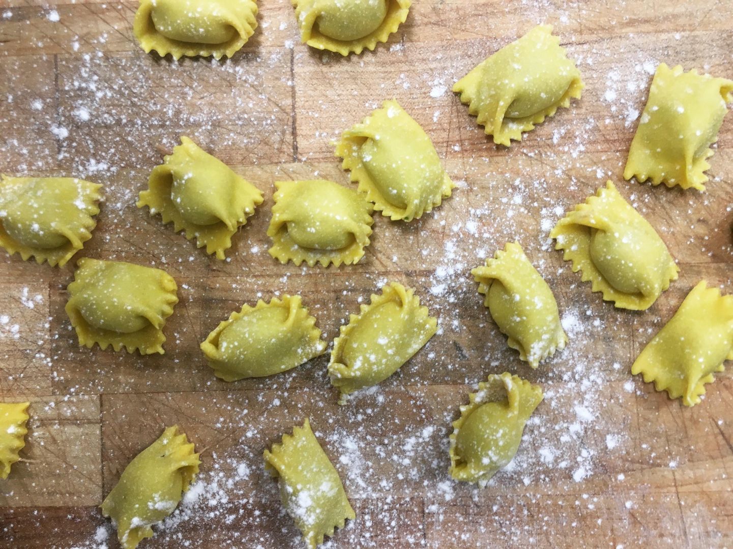 Duck confit agnolotti.