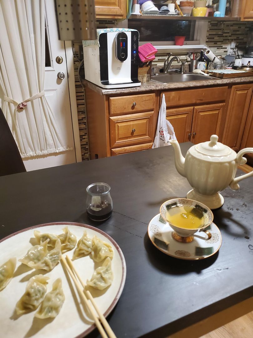 Dumplings and tea