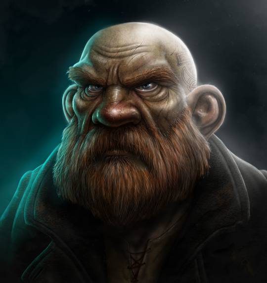 'Dwarf Portrait' by Owen Rixon