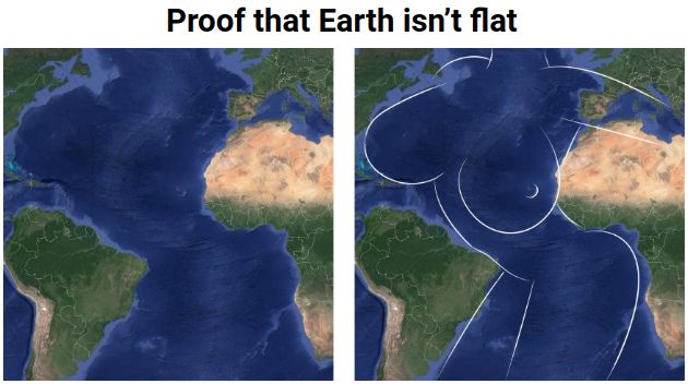 Proof that Earth isn't flat